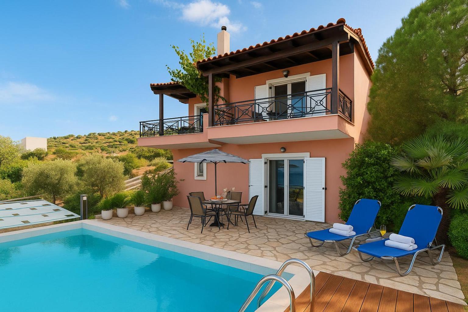Coastal Paradise Found - Komis' Private Pool Retreat Ájosz Nikólaosz Kültér fotó